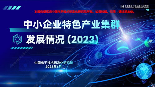 中國(guó)電子技術(shù)標(biāo)準(zhǔn)化研究院2023年中小企業(yè)特色產(chǎn)業(yè)集群發(fā)展情況 聚焦計(jì)算機(jī)網(wǎng)絡(luò)科技技術(shù)開(kāi)發(fā)
